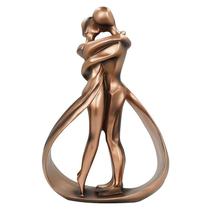 Escultura DreamsEden Affectionate Couple Embrace Resin 26 cm
