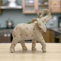 Escultura Elefante Decorativo 24 Cm em Gesso Premium com Pintura Exclusiva AVB DECOR Escultura Elefante Decorativo 24 Cm em Gesso Premium com Pintura Exclusiva AVB DECOR
