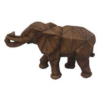 Escultura Elefante Decorativo de Resina 27cm BTC