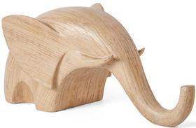 ESCULTURA ELEFANTE EM POLIRESINA MARROM 30cm MART