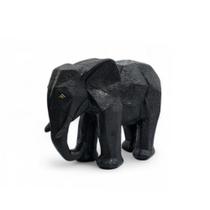 Escultura Elefante Geométrico 24cm Gesso Preto Peça Moderna P/ Casa Escritório VÁRIAS VARIEDADES Escultura Elefante Geométrico 24cm Gesso Preto Peça Moderna P/ Casa Escritório VÁRIAS VARIEDADES