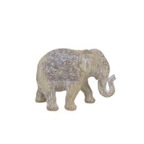 ESCULTURA ELEFANTE INDIANO EM MDF NATURAL 16cm