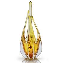 Escultura Em Cristal Murano Âmbar 48 Cm - São Marcos