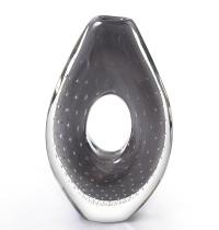 Escultura Em Cristal Murano Cinza - São Marcos 36cm Escultura Em Cristal Murano Cinza - São Marcos 36cm