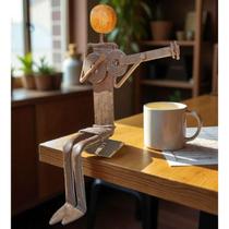 Escultura em Ferro Músico Violonista Acabamento Ferrugem Envernizada Escultura em Ferro Músico Violonista Acabamento Ferrugem Envernizada