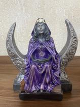 Escultura em gesso Deusa Lua 20cm