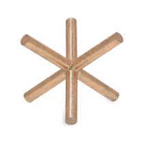 Escultura em metal dourado mart 16cm