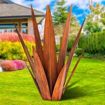 Escultura em metal KODIBO Rustic Agave Plant Outdoor Yard Art