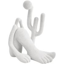 Escultura em poliresina Abaporu Tarsila do Amaral off white Mart 27x32