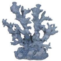 Escultura em poliresina Coral azul 23x20x10 Escultura em poliresina Coral azul 23x20x10