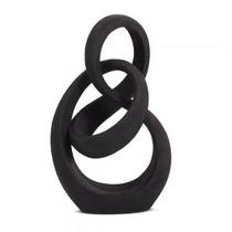 Escultura Em Polirresina preta 0,5 x 18,5 x 13,5 cm (AxLxP) - Mart Collection
