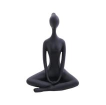 Escultura Em Resina De Mulher em Posição De Yoga Posição de Borboleta 21cm 1115901 Exclusive