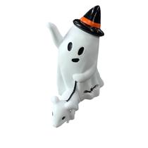 Escultura em resina para decoração de jardim Ghost Walking Dog