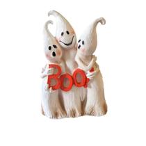 Escultura em resina para decoração de jardim Three Ghosts BOO” 9,5 cm 15 cm Escultura em resina para decoração de jardim Three Ghosts BOO” 9,5 cm 15 cm