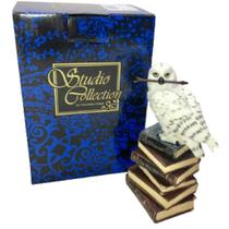 Escultura Enfeite Coruja Branca Varinha Mágica Harry Potter Veronese Original