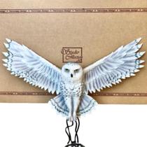 Escultura Enfeite Coruja Pendurar Parede Desperta Sua Mágica Decoração Veronese Original