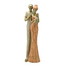 Escultura Enfeite Familia Africana Sala Mesa Luxo Escritorio