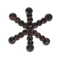 ESCULTURA ESFERAS EM METAL PRETO E DOURADO MART 11cm ESCULTURA ESFERAS EM METAL PRETO E DOURADO MART 11cm