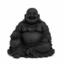 Escultura Estátua Buda Decorativo Símbolo Paz Decoração Cor:Preto Escultura Estátua Buda Decorativo Símbolo Paz Decoração Cor:Preto