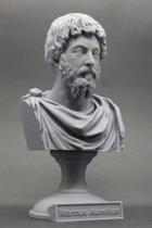 Escultura Estatua Busto Imperador Romano Marco Aurélio