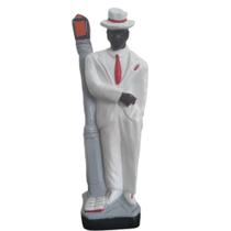 Escultura Estatua Imagem Zé Pilintra ( Ze Pelintra) - 20cm Gesso Umbanda Candomble - Nacional