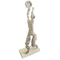 Escultura Estátua Jogador de Vôlei Saque Alt 25cm Escultura Estátua Jogador de Vôlei Saque Alt 25cm
