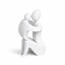 Escultura Estátua Moderna Amor de Mãe e Filho Dia das Mães Cor:Branco Escultura Estátua Moderna Amor de Mãe e Filho Dia das Mães Cor:Branco