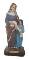 Escultura Estatueta Estátua Imagem Santa Ana Nanã Buruquê Umbanda Candomblé Gesso 22cm Altar Congá