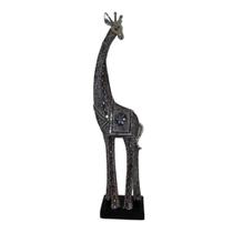 Escultura Estatueta Girafa Enfeite Decorativo Resina 55cm - Kasa Stillo