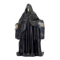 Escultura Exu Caveira de Capa Preta Resina 10 cm