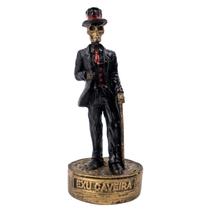 Escultura Exu Caveira Preto e Vermelho Vintage Resina 11 cm Escultura Exu Caveira Preto e Vermelho Vintage Resina 11 cm