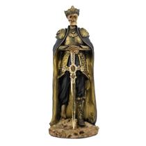 Escultura Exu do Ouro Guardião 25 cm Esqueleto Resina Escultura Exu do Ouro Guardião 25 cm Esqueleto Resina