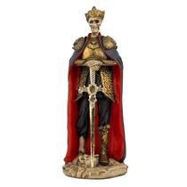 Escultura Exu Guardião 25 cm Esqueleto Preto Vermelho Resina Escultura Exu Guardião 25 cm Esqueleto Preto Vermelho Resina