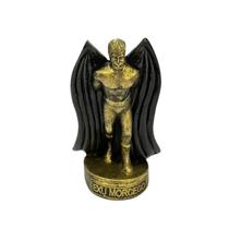 Escultura Exu Morcego Dourado e Preto Vintage Resina 10 cm Escultura Exu Morcego Dourado e Preto Vintage Resina 10 cm