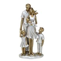 Escultura Família Decorativa Casal Com Três Filhos - Espressione Italy Escultura Família Decorativa Casal Com Três Filhos - Espressione Italy