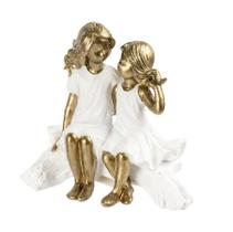 Escultura Família Duas Irmãs Amigas No Banco Escultura Família Duas Irmãs Amigas No Banco