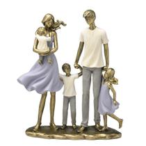Escultura Família Feliz 26cm Espressione
