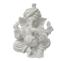 Escultura ganesha decorativo em po de marmore 16,5cm Escultura ganesha decorativo em po de marmore 16,5cm