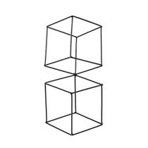 Escultura Geometrico Quadradinho Duplo de Ferro Decorativo Escultura Geometrico Quadradinho Duplo de Ferro Decorativo