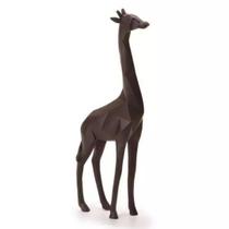 Escultura girafa decorativa 38cm mart