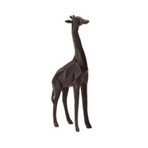Escultura girafa preta 30cm Escultura girafa preta 30cm
