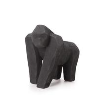 Escultura gorila em poliresina preto