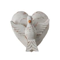 Escultura Grande Coração de Jesus Madeira Maciça Artesanal Escultura Grande Coração de Jesus Madeira Maciça Artesanal