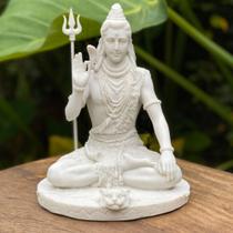Escultura Hindu Shiva feito em Marmorite - 25cm