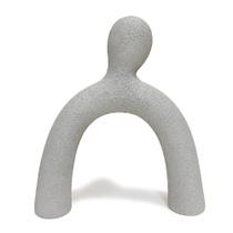 Escultura Humana Abstrata Decorativa em Poliresina 27x24cm