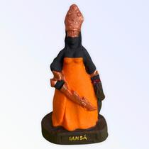 Escultura Iansã cor Laranja 10 cm em resina Escultura Iansã cor Laranja 10 cm em resina