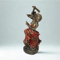 Escultura Iansã Dança dos Ventos Vintage em Resina 12 cm