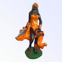 Escultura Iansã Laranja 15 cm em resina Escultura Iansã Laranja 15 cm em resina