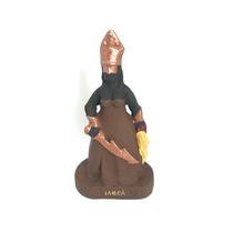 Escultura Iansã marrom 10cm resina Escultura Iansã marrom 10cm resina