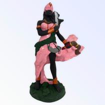 Escultura Iansa Rosa 23 cm em resina